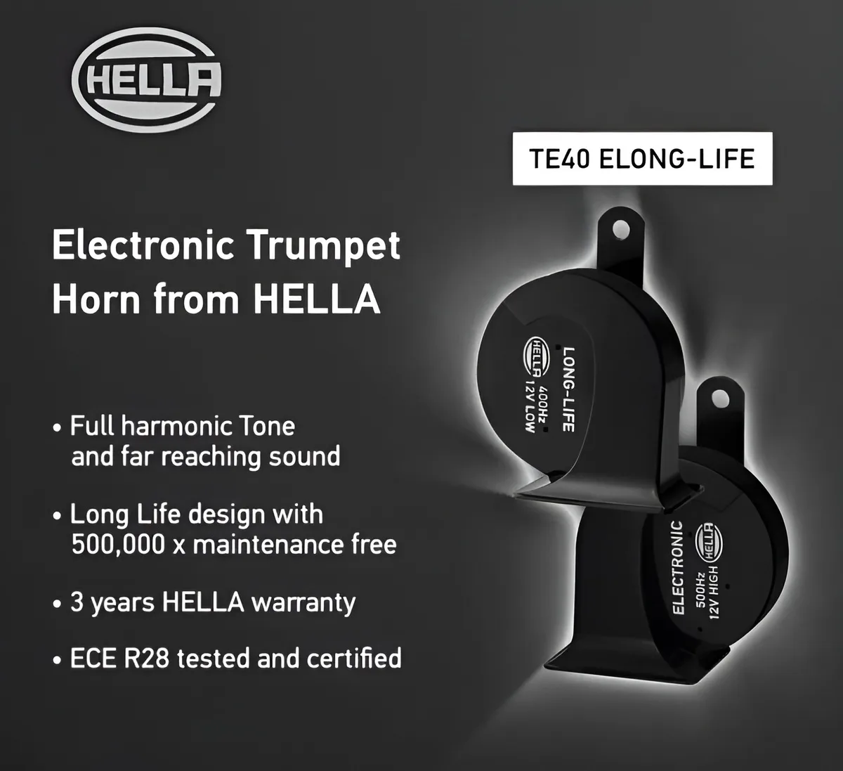 Car Horn TE40, Hella