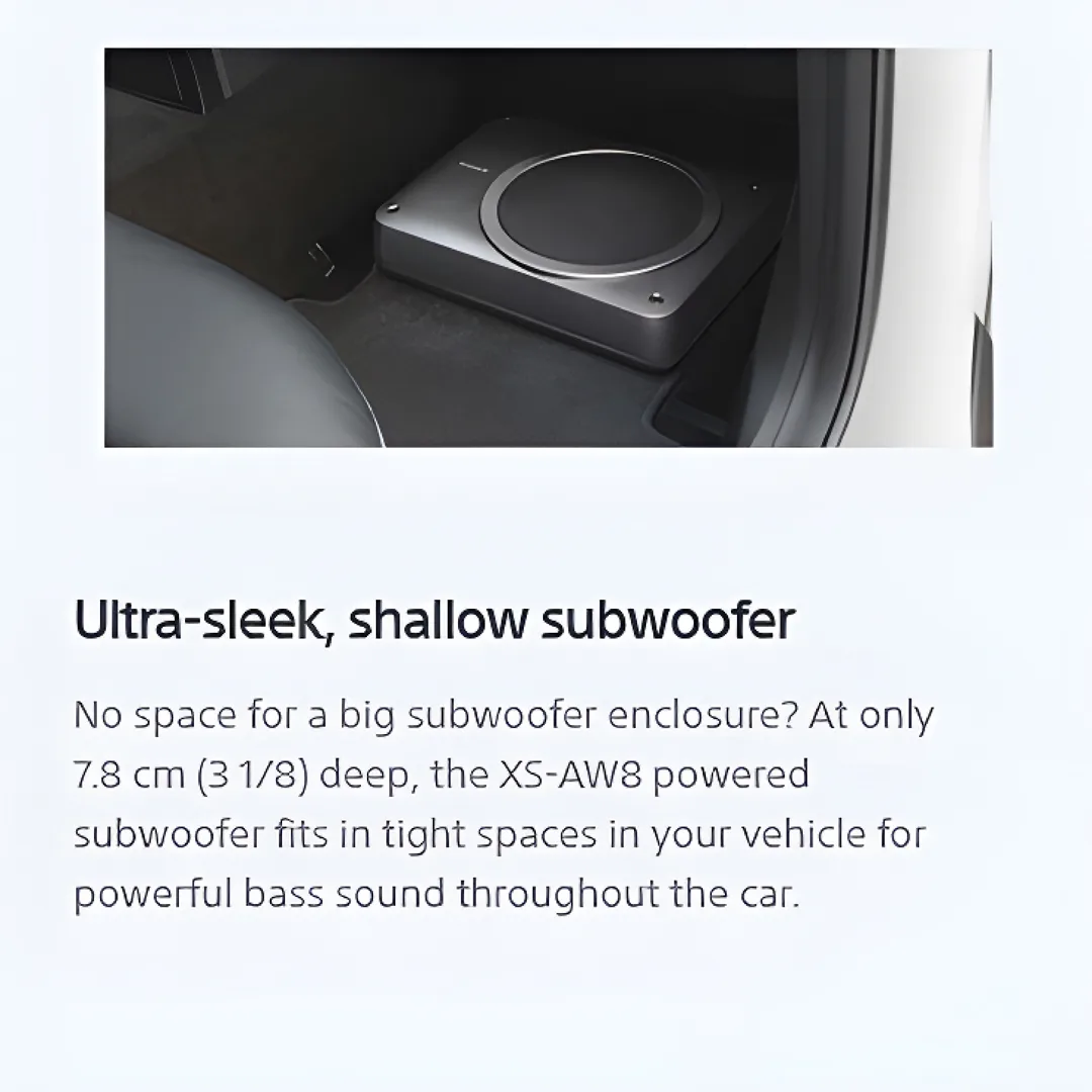 Car Subwoofer 8" 160W Sony