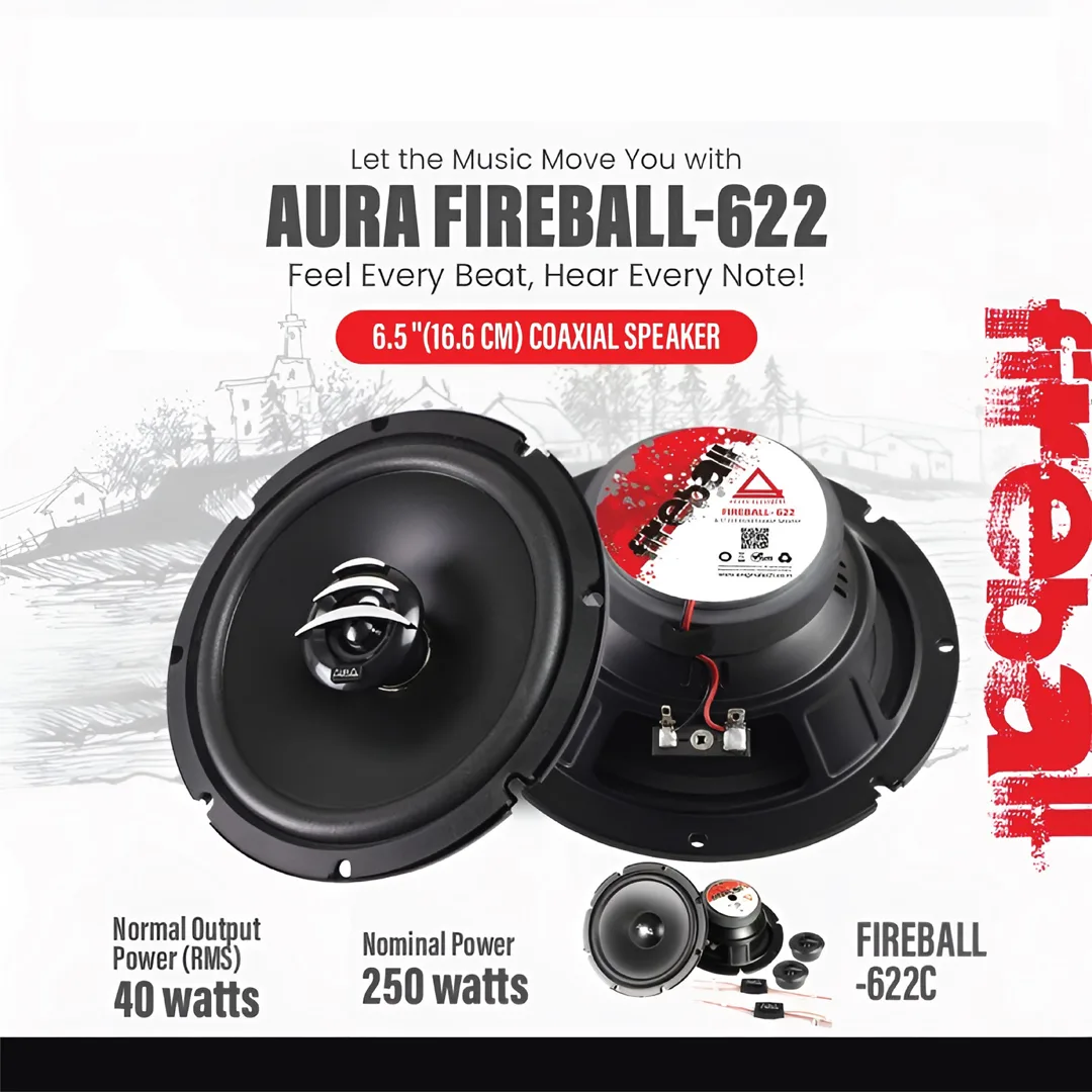 Speaker Coaxial 250W FIREBALL