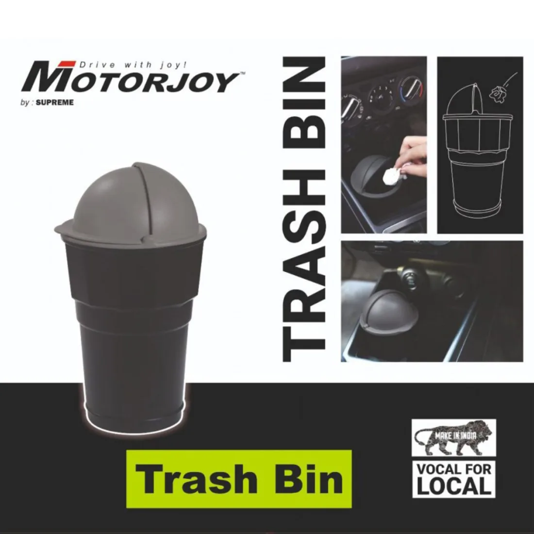 Car Trash Bin ABS Motorjoy