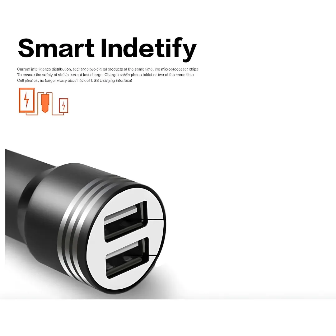 Car Charger 2 USB Port Ticon