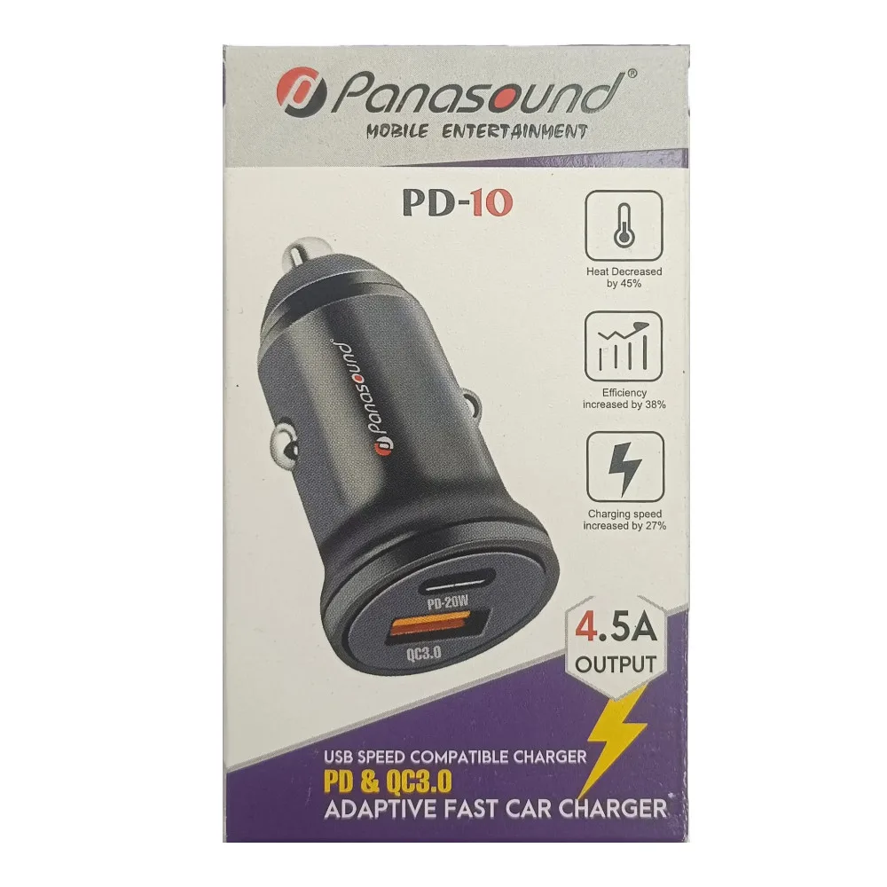 Car Adapter Dual USB Panasound
