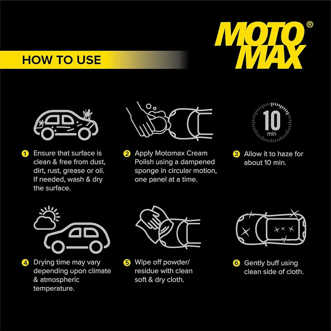 Car Polish Cream 60g Motomax