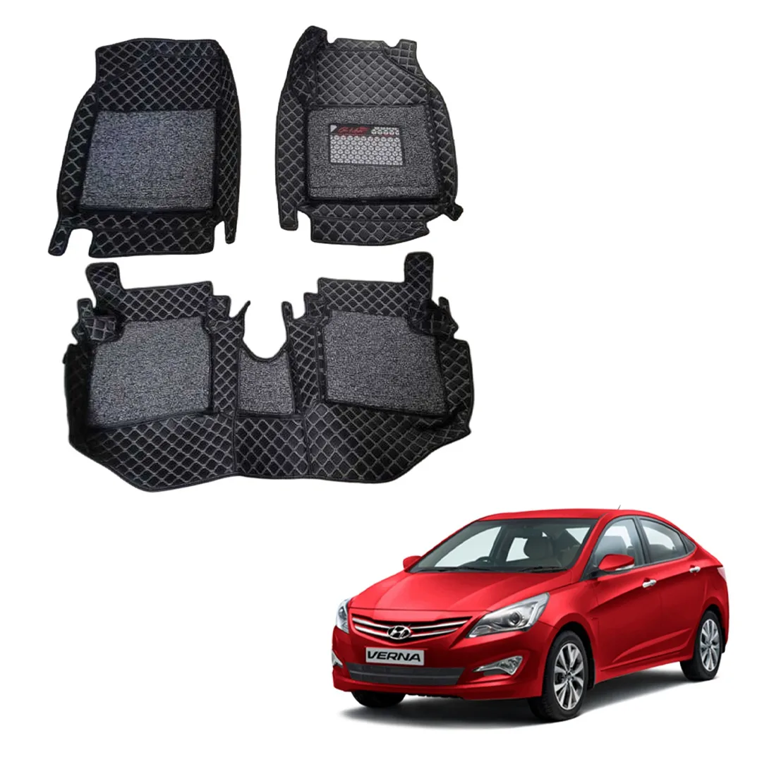 7D Floor Mats Verna Fluidic