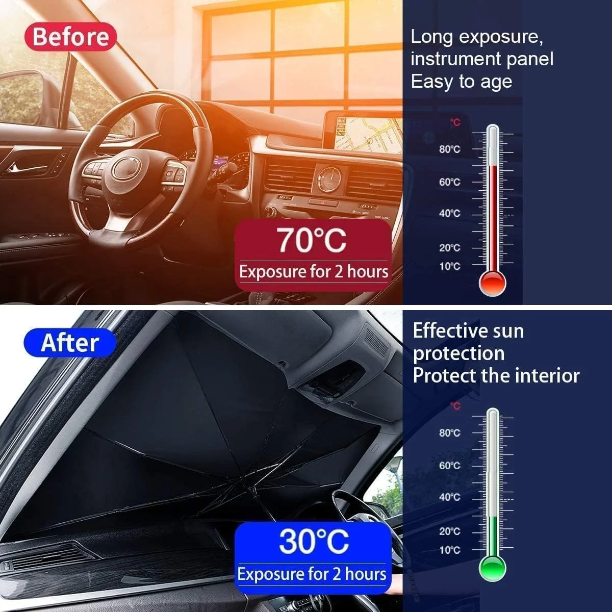 Windshield Sun Shade Umbrella