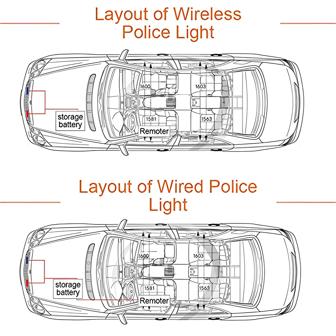 Car LED Grill Flash Light