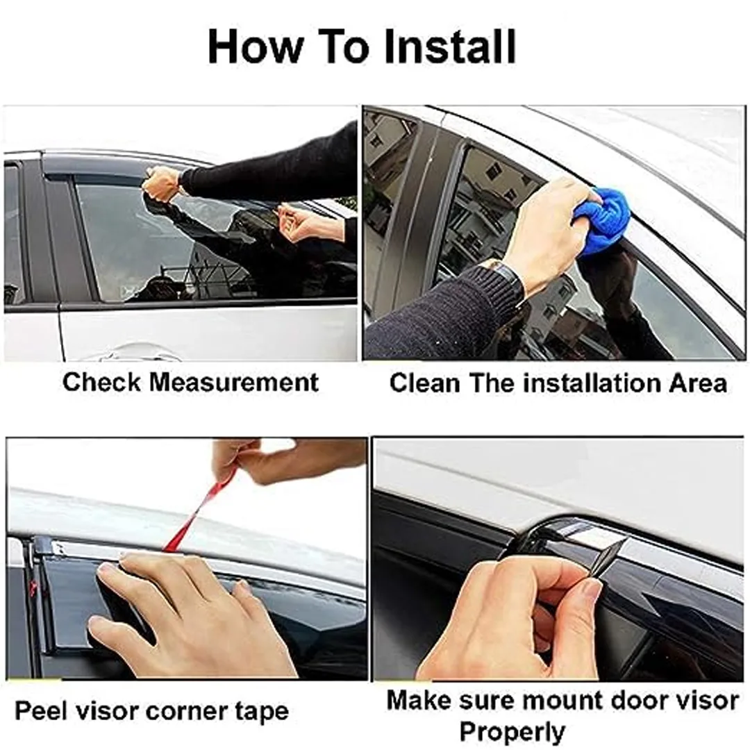 Car Door Visor (Set Of 4)