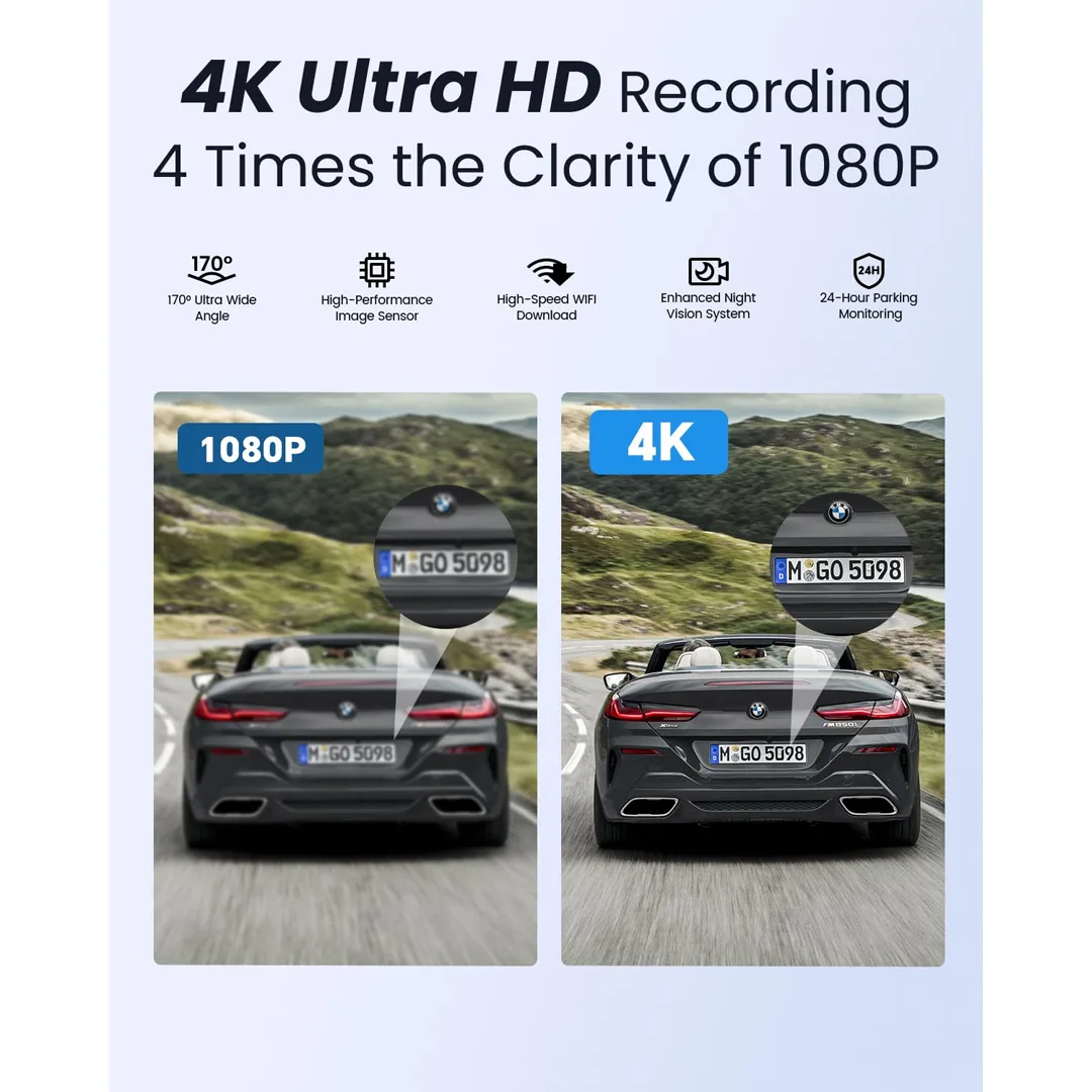Dash Cam 4K + 1K Autovogue