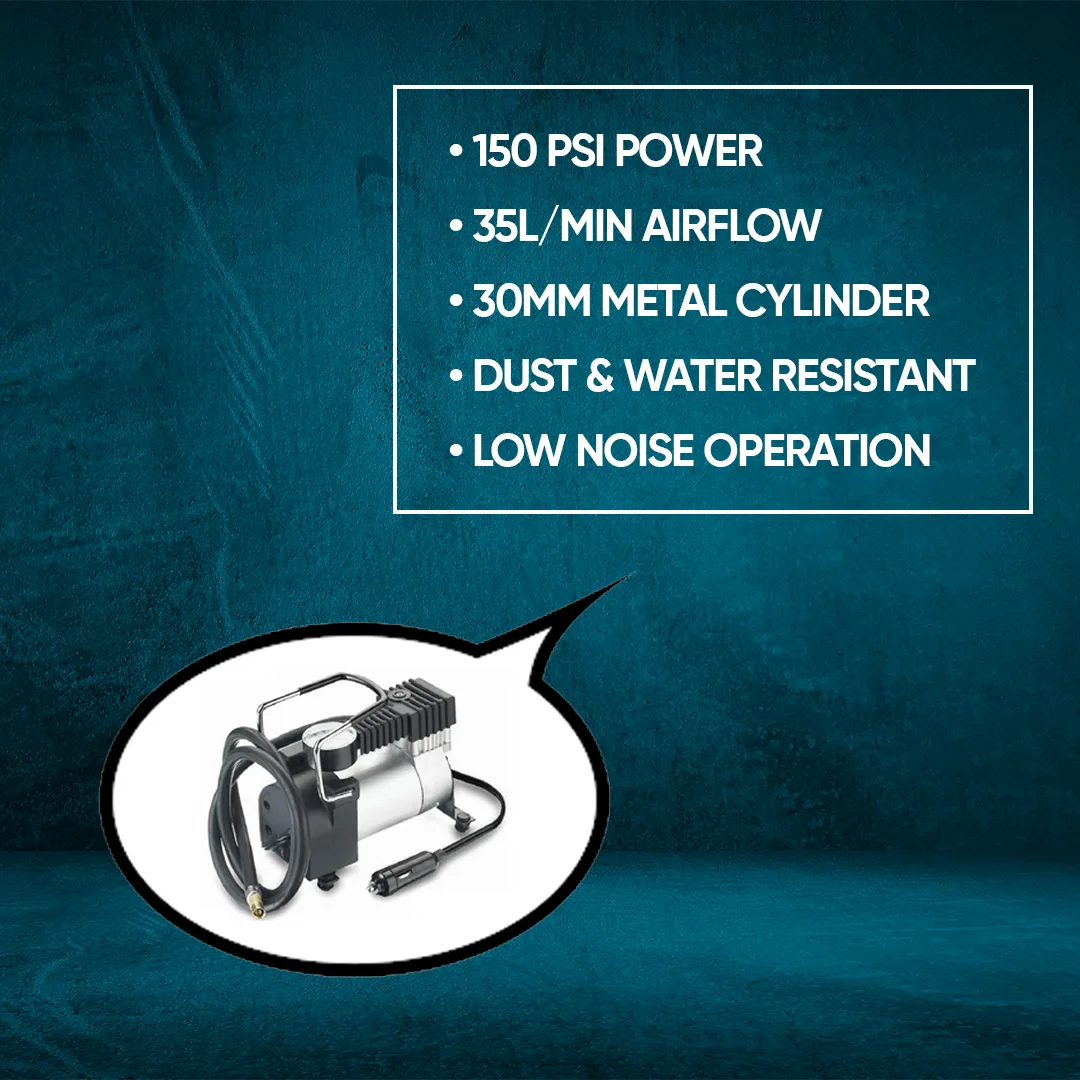Tyre Inflator 150 PSI Bluzon