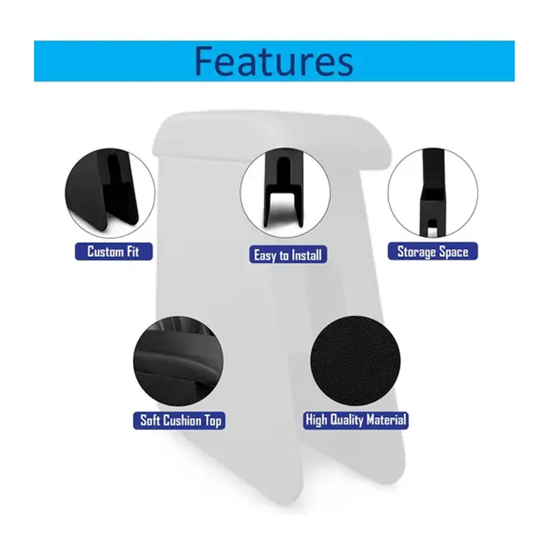 Car Wooden Armrest Black