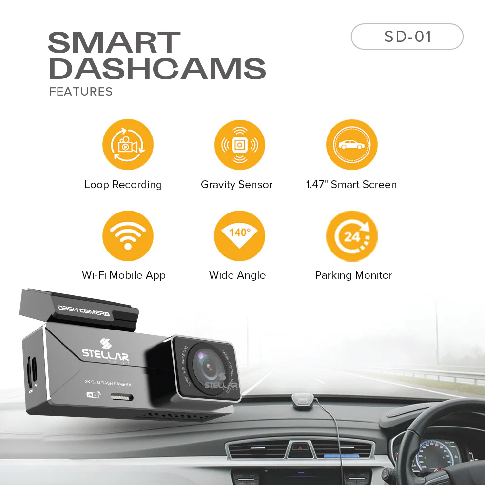 2K Dash Camera SD01 Stellar