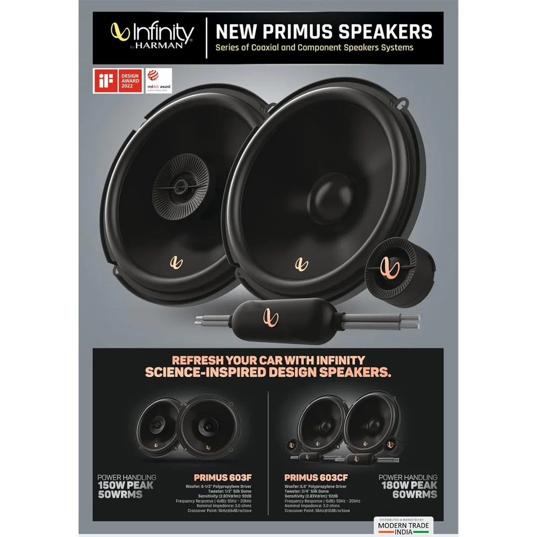 Speakers 603F 6.5" Infinity