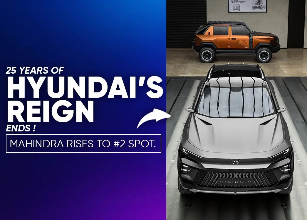 Mahindra Ends Hyundai’s 25-Year Reign, Becomes India’s No. 2 Carmaker
