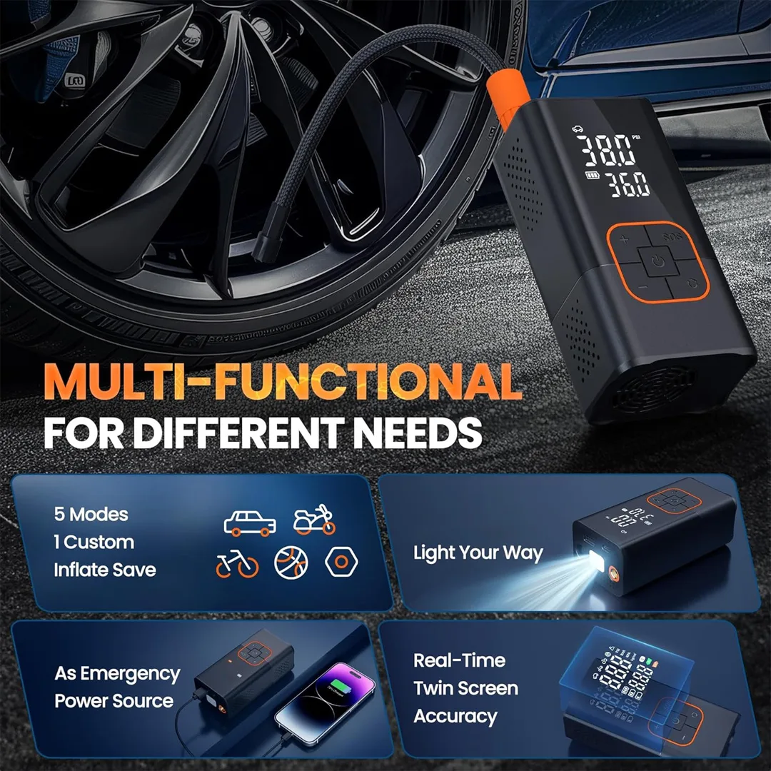 Tyre Inflator Cordless Potauto