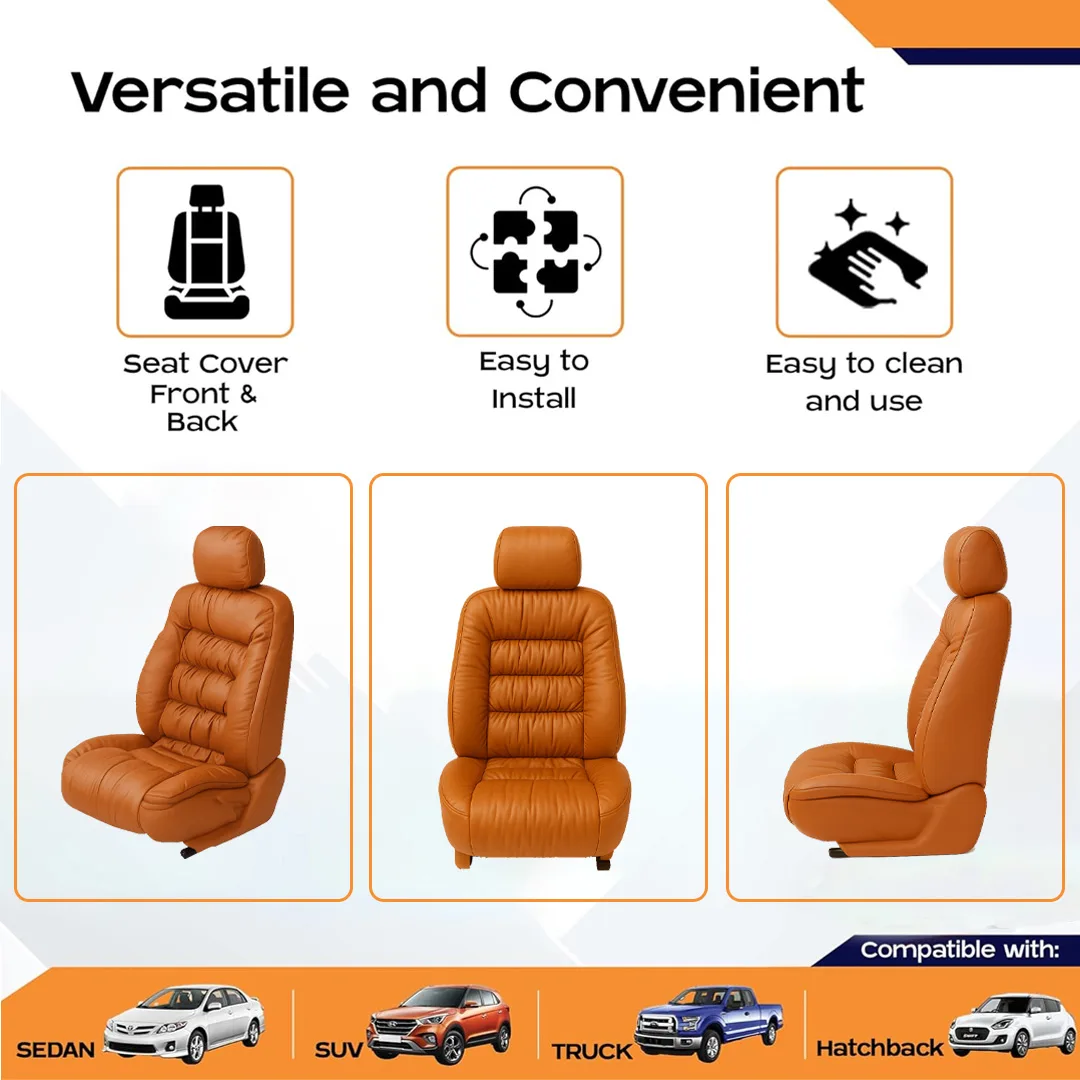 Car Mustard Orange Seat Cover