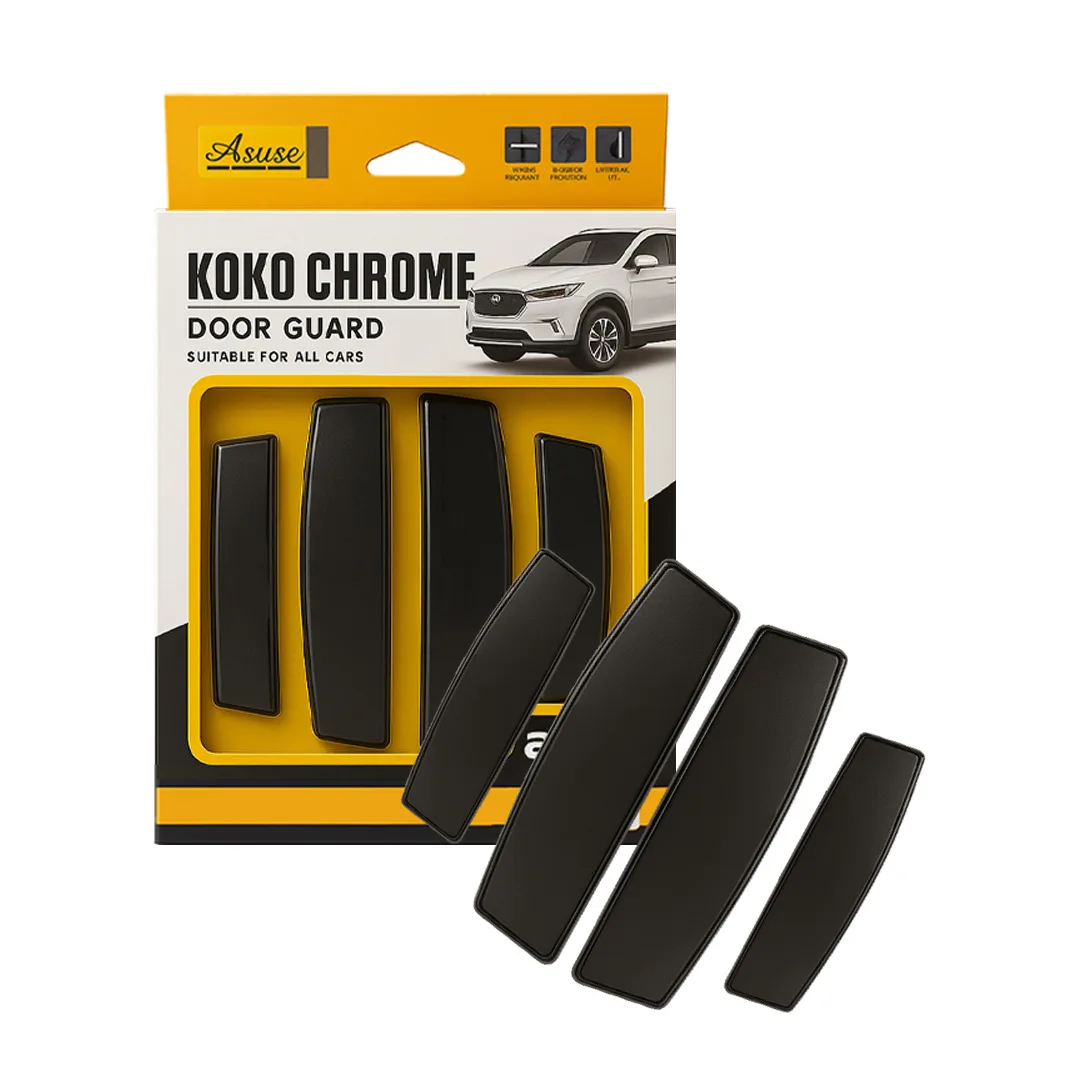 4pcs Black Door Guard Asuse