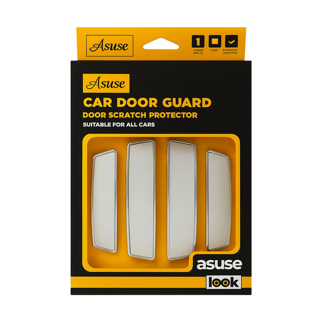 4pcs White Door Guard Asuse