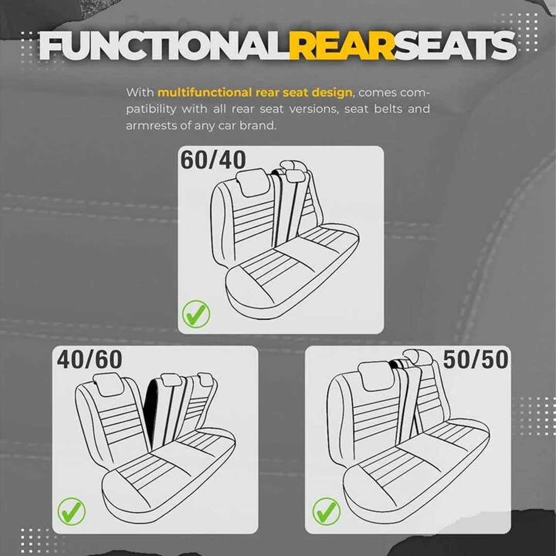 Car Black Seat Cover for Eeco