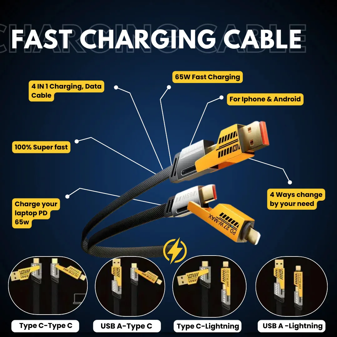 4 in 1 Charger Cable Luxe