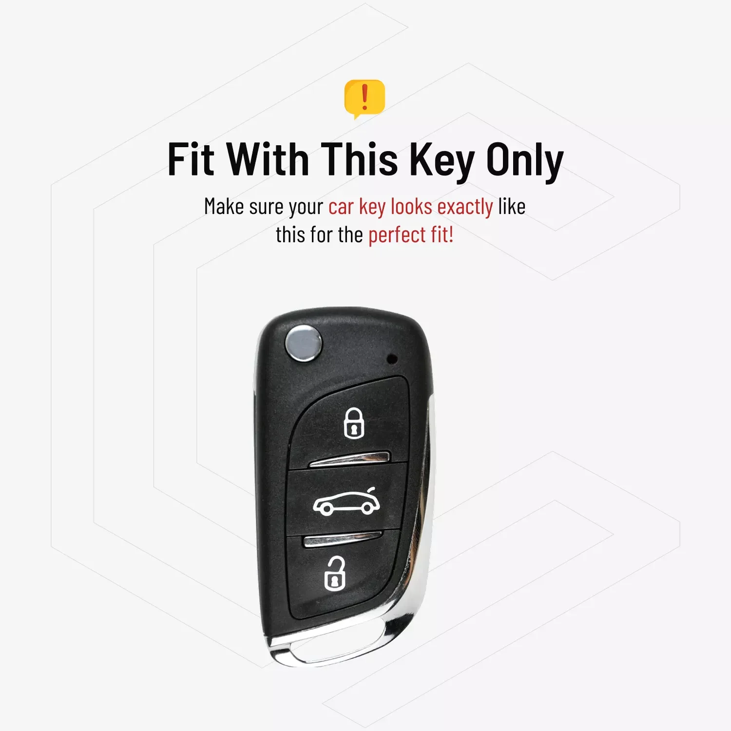 Key Cover 3 Button Aftermarket